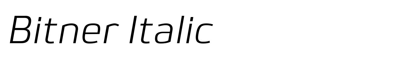 Bitner Italic